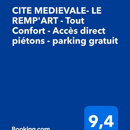 Cite Medievale- Le Remp'art - 3 Confort-au Pied De La Cite- Acces Direct Pietons - Parking Gratuit 카르카손